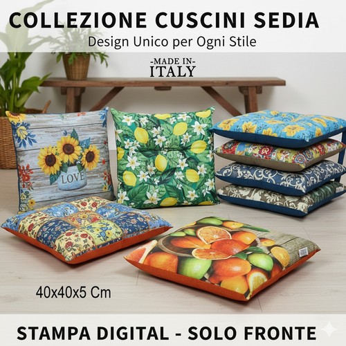 Cuscini sedie 40x40 trapuntati - sedie,