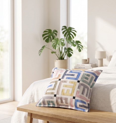 Cuscino decorativo geometrico - decorativo,